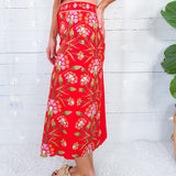 Frannie Poppy Indian Flower Maxi Skirt Elizabeth James the Label 