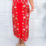 Frannie Poppy Indian Flower Maxi Skirt Elizabeth James the Label 