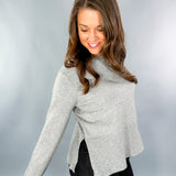 Frenchy Heather Grey Sweater Pinch