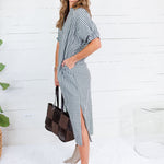 Frontier Pine Gingham Caftan Dress Entro