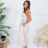 Lennie Ecru + Cocoa Dotty Dress