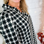 Gable Black Plaid Mini Dress