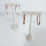 Game Day Beaded Delicate Hoops