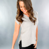 Garland Heather Grey V-Neck Sweater Vest Pinch