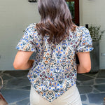 Garth Blue Multi Top Entro