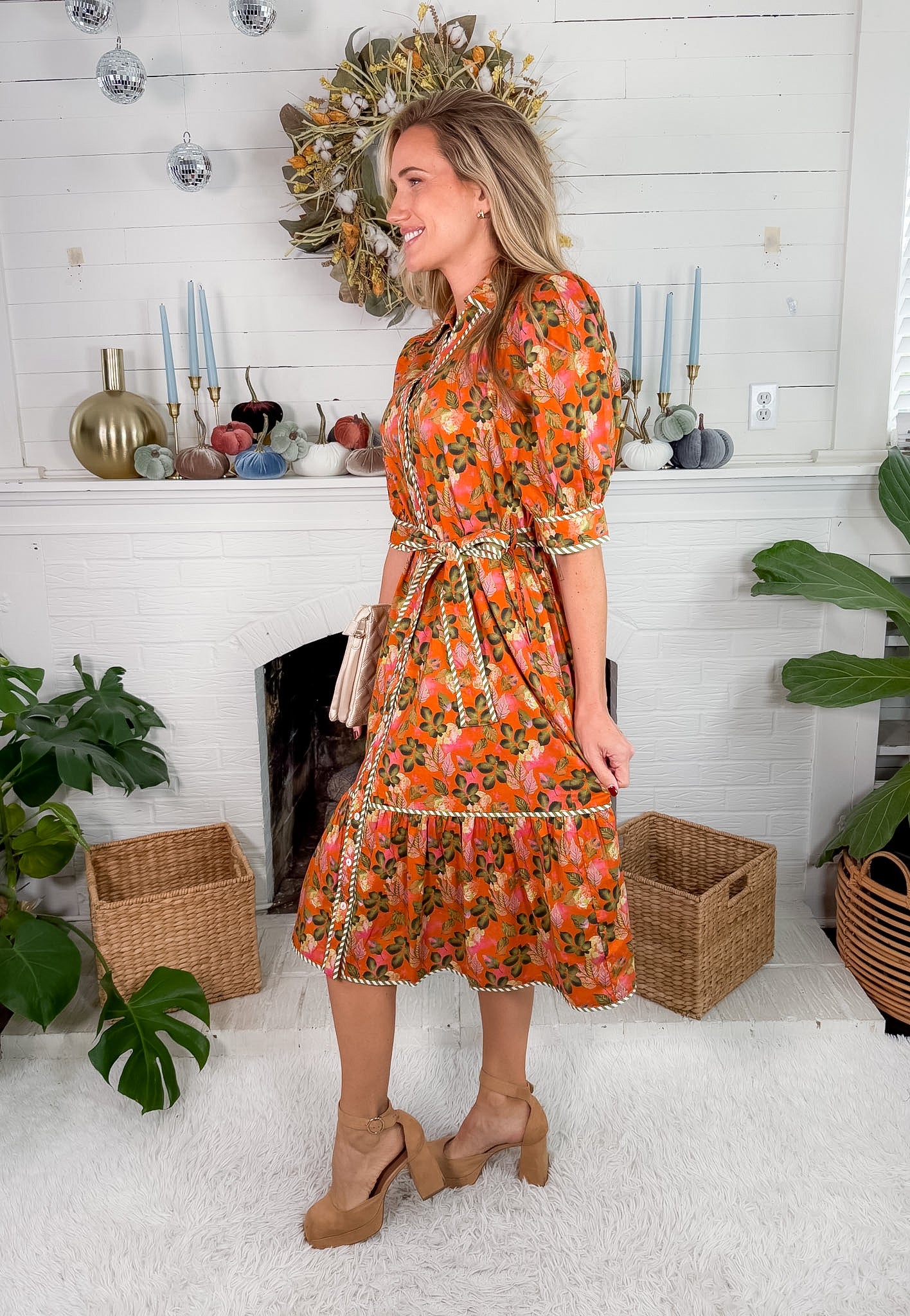 Gatlin Autumn Midi Dress THML