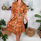 Gatlin Autumn Midi Dress THML
