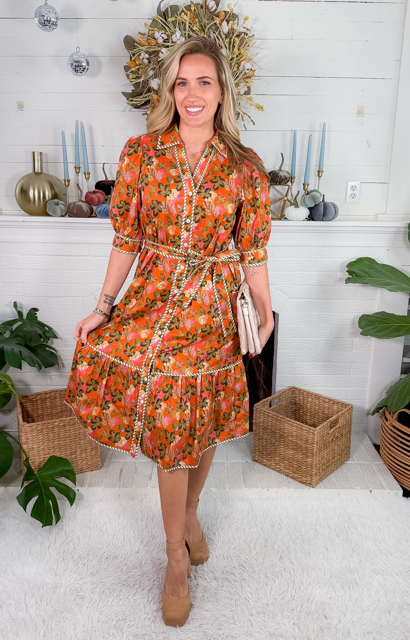 Gatlin Autumn Midi Dress THML