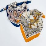 Geometric Pattern Square Scarf