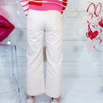 Georgia Powder Pink Ankle Cropped Pants