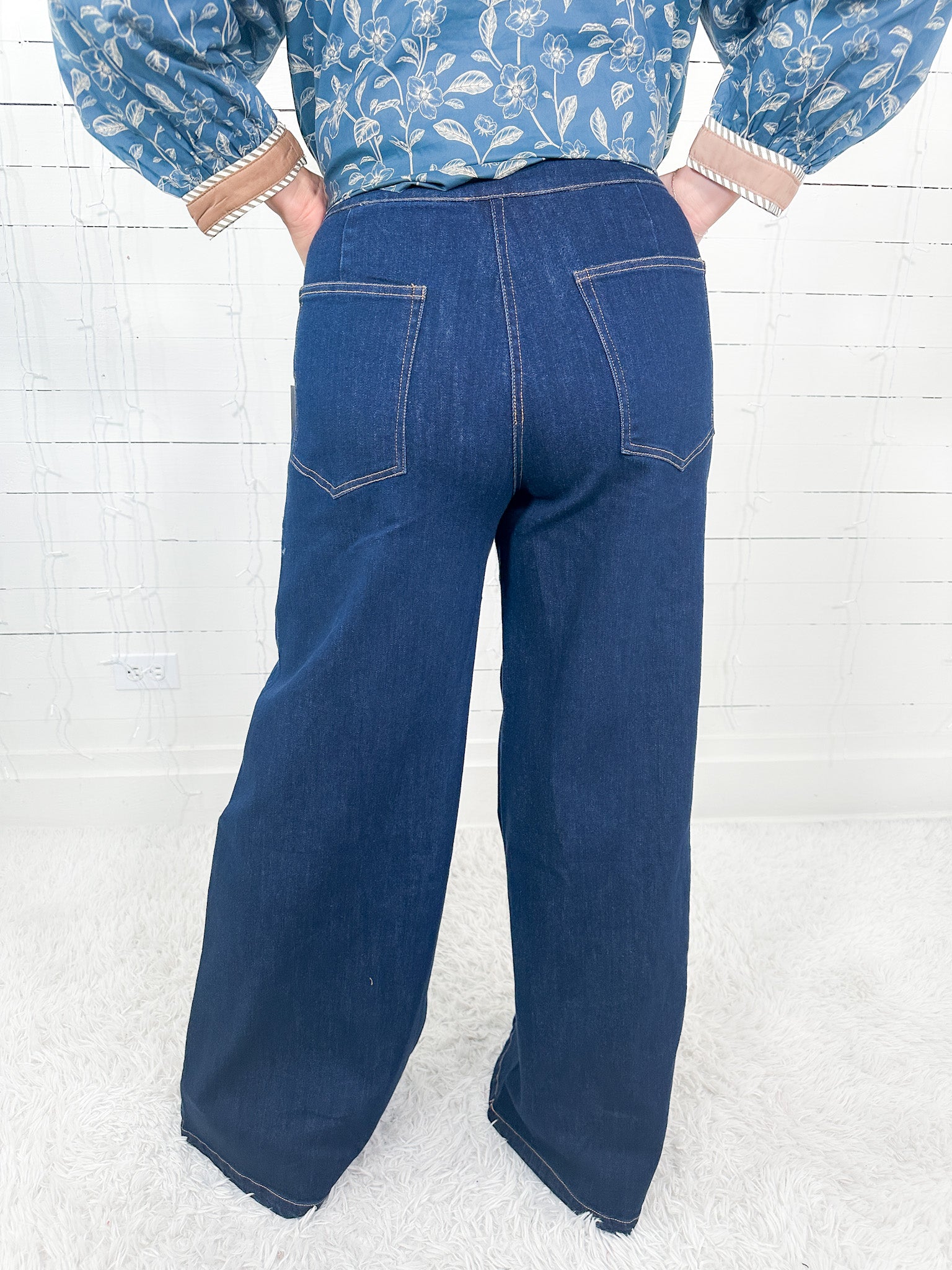 Gerhart Front Seam Dark Denim Jeans Fate