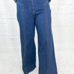 Gerhart Front Seam Dark Denim Jeans Fate