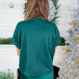 Gibson Pine Sequin Stripe Front Top Entro