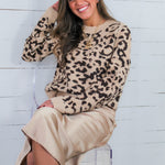 Gisela Brown Leopard Sweater KUT