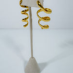 Gold Spiral Earrings