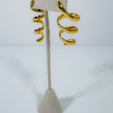 Gold Spiral Earrings