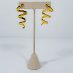 Gold Spiral Earrings