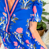 Goodwin Cobalt Floral Maxi Dress