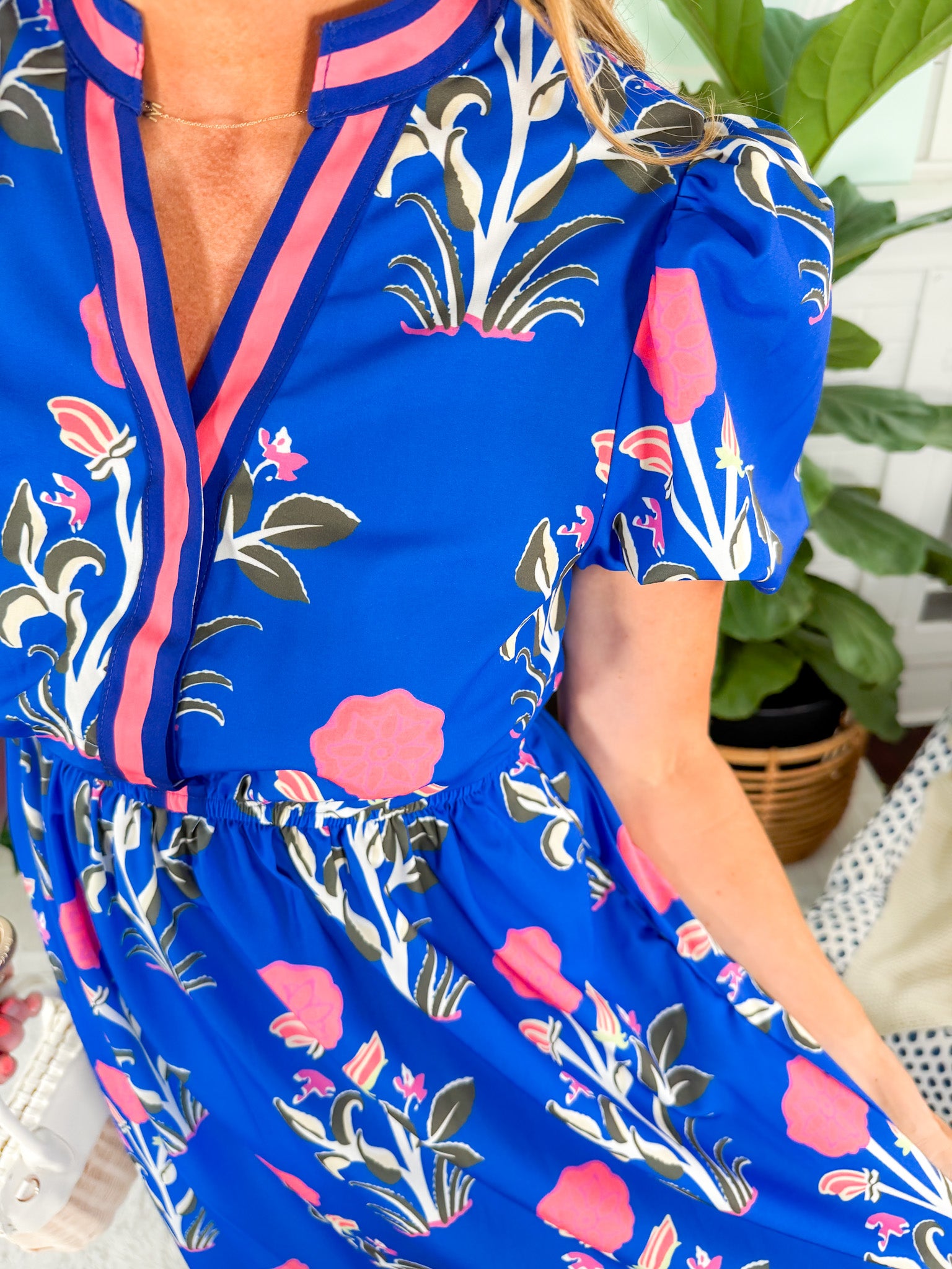 Goodwin Cobalt Floral Maxi Dress
