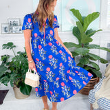 Goodwin Cobalt Floral Maxi Dress