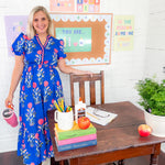 Goodwin Cobalt Floral Maxi Dress