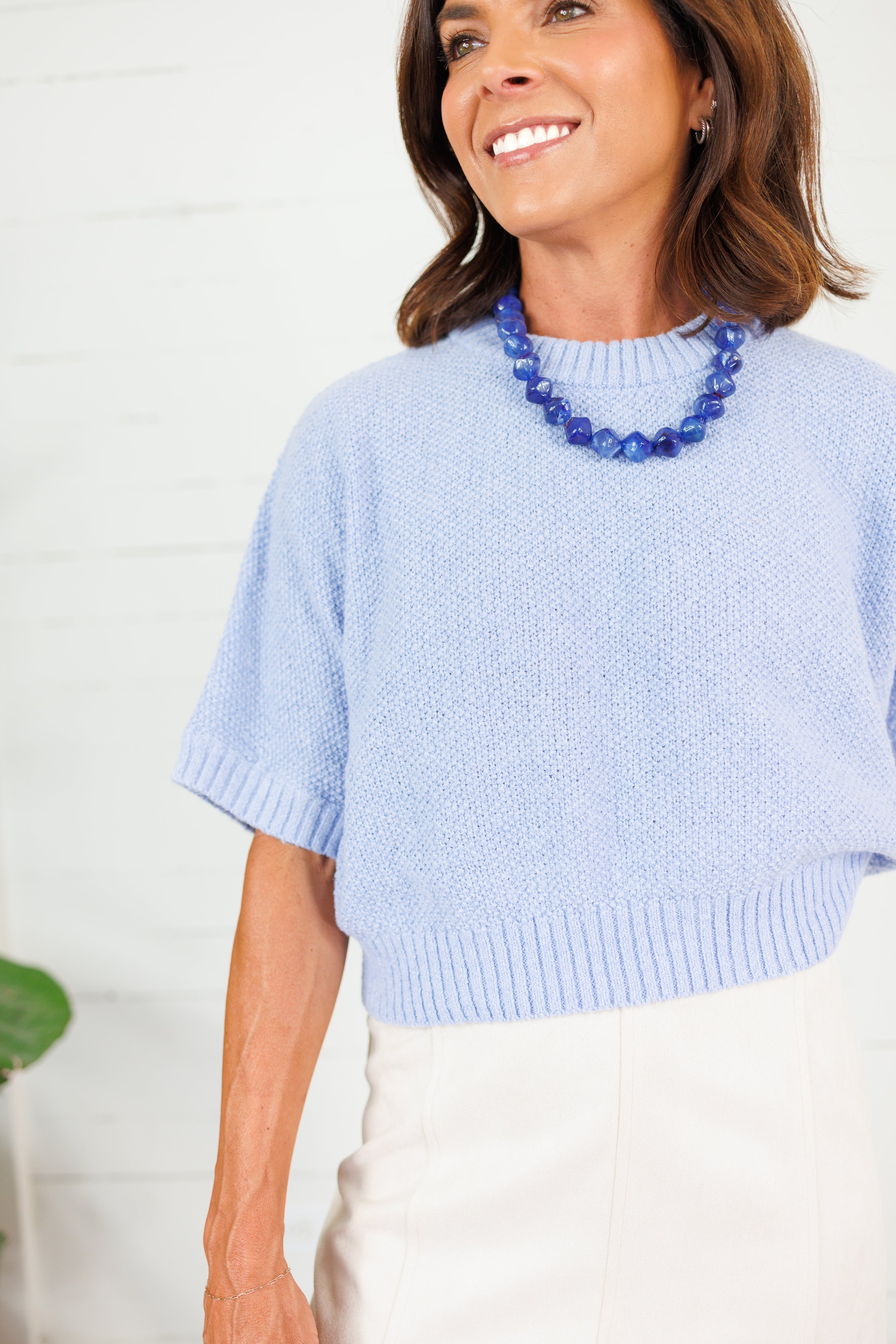 Grayson Periwinkle Blue Sweater Allie Rose