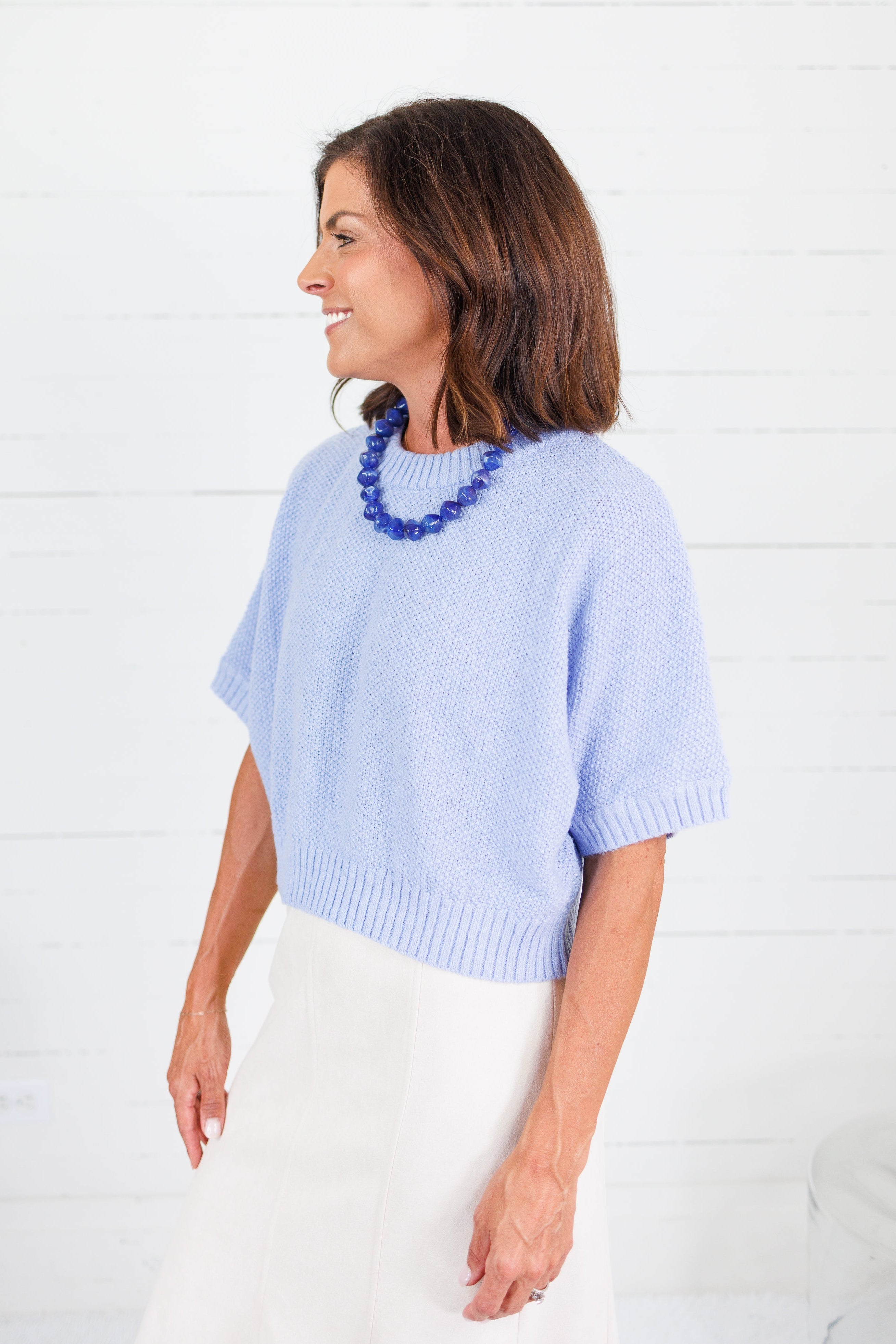 Grayson Periwinkle Blue Sweater Allie Rose