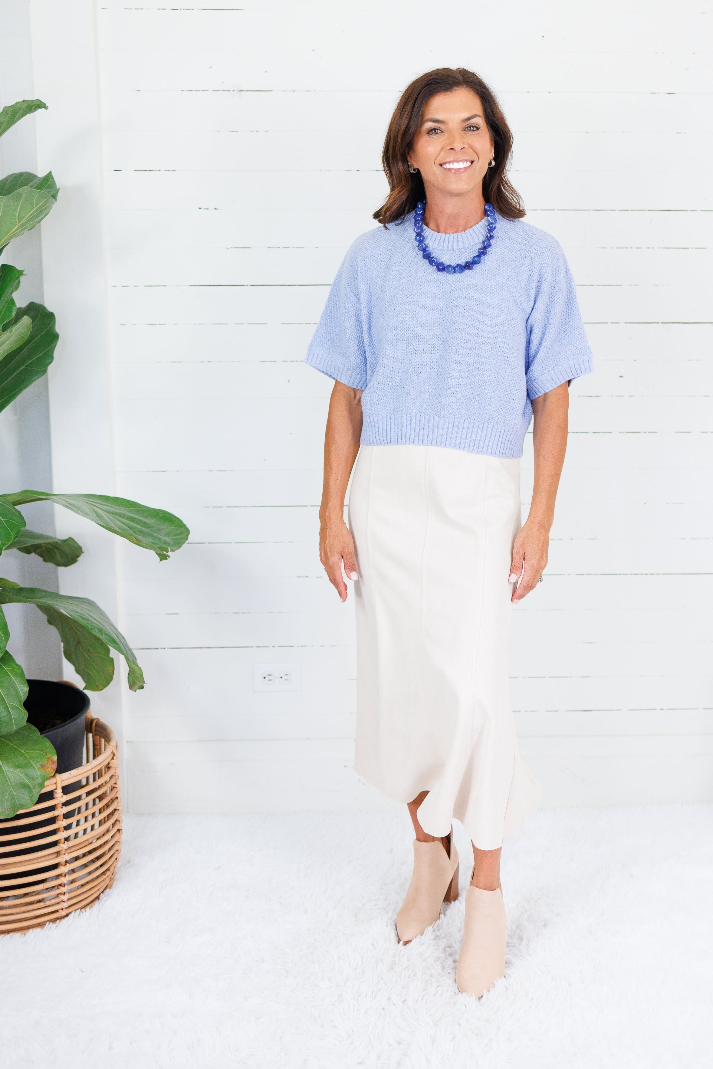 Grayson Periwinkle Blue Sweater Allie Rose