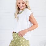 Grayson White Cap Sleeve Top Pinch