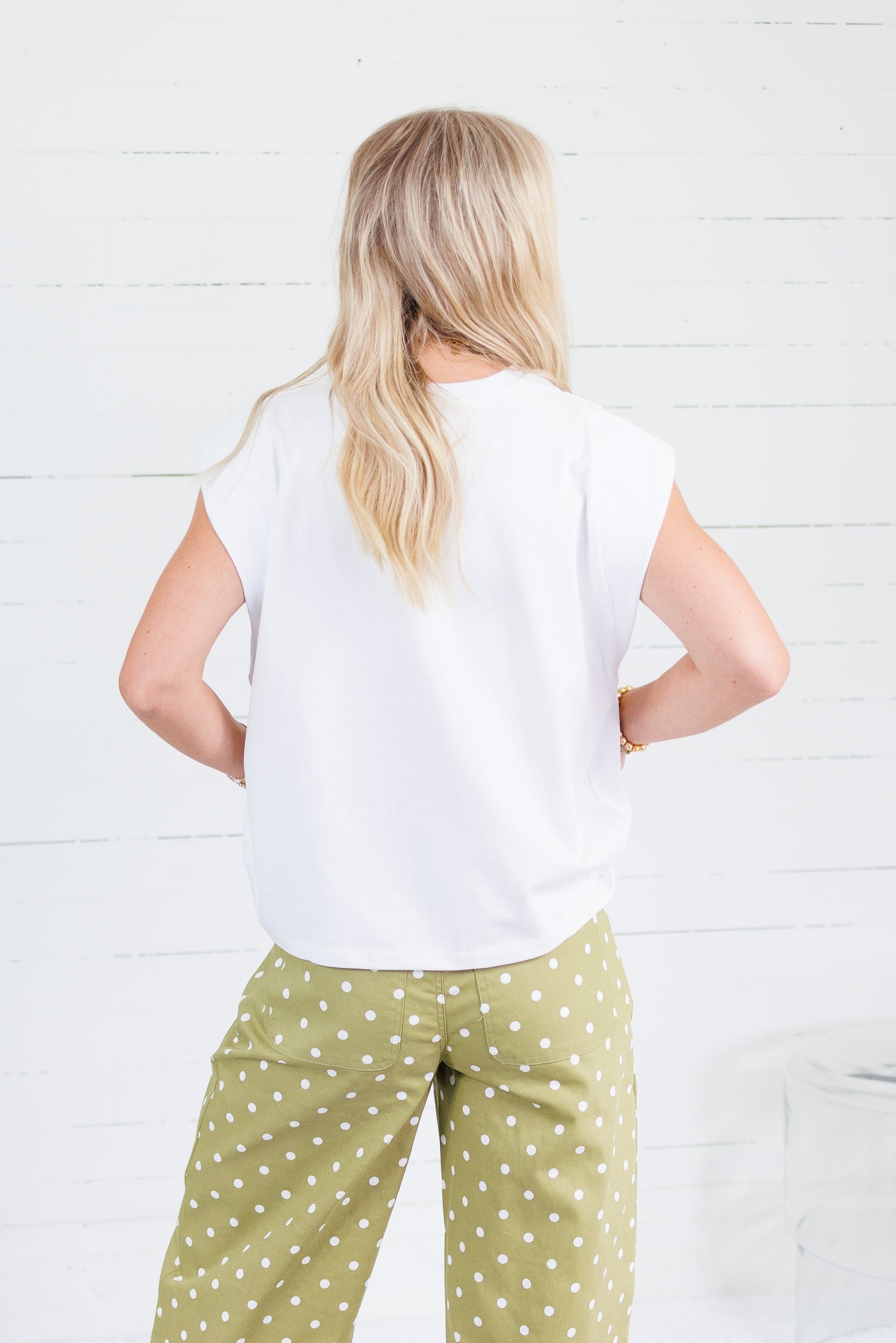 Grayson White Cap Sleeve Top Pinch