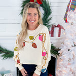 Griswold Cream Christmas Lights Sweatshirt