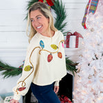 Griswold Cream Christmas Lights Sweatshirt