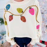 Griswold Cream Christmas Lights Sweatshirt