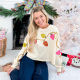 Griswold Cream Christmas Lights Sweatshirt