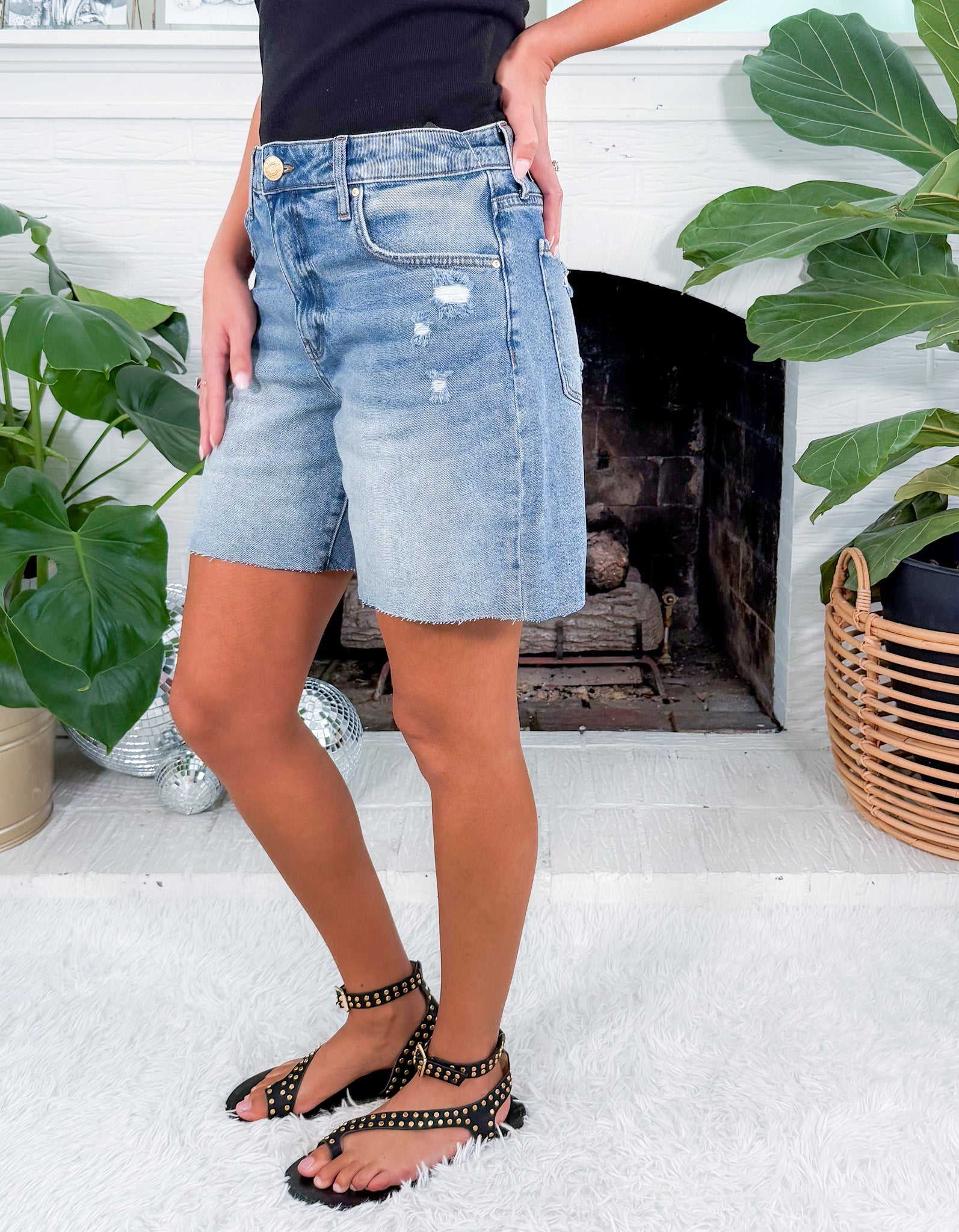 Hailey Focus High Rise Bermuda Shorts KUT