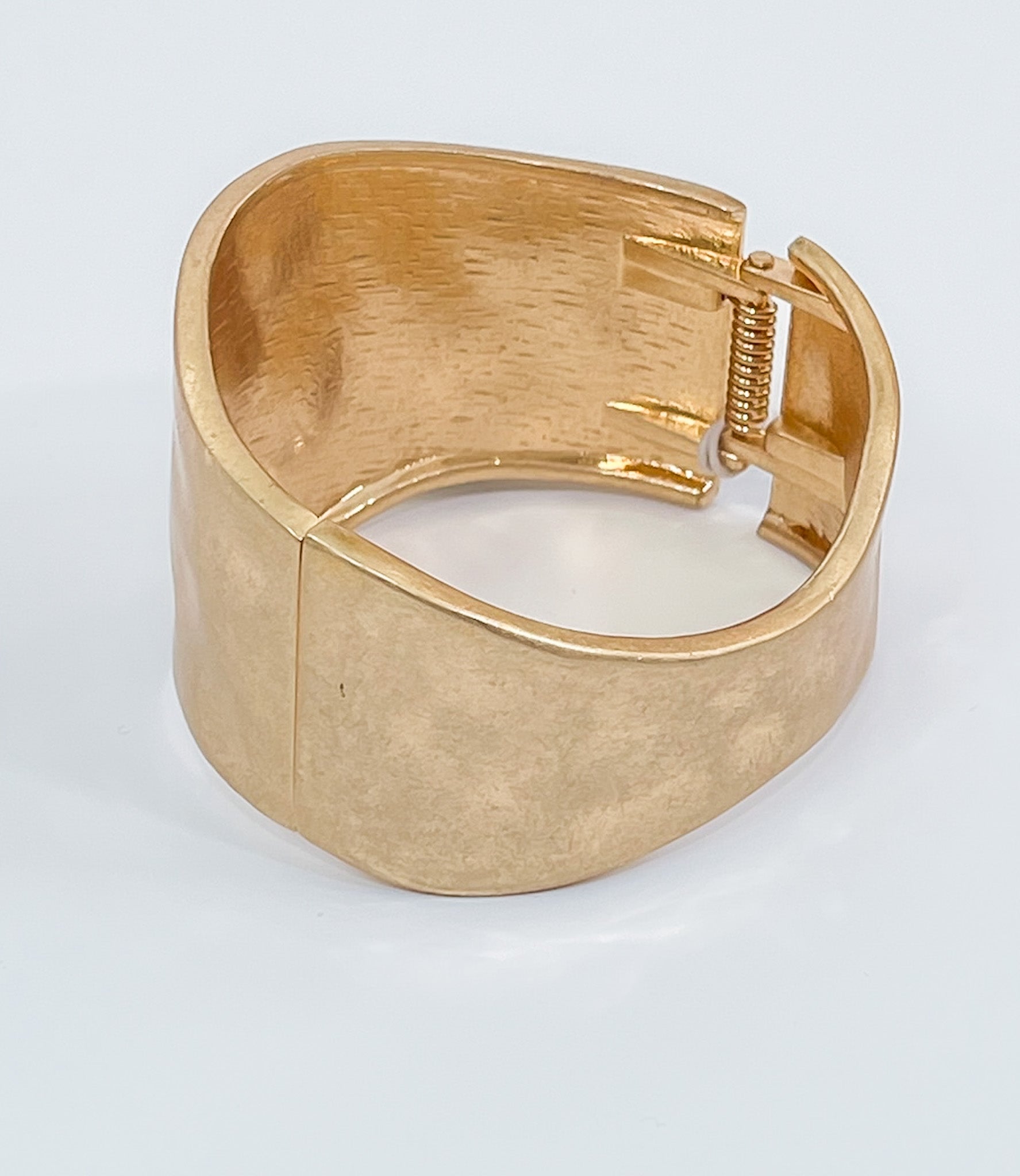 Hammered Textured Vintage Inspired Gold Bracelet