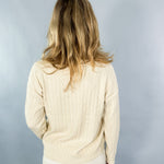 Hampton Almond Milk Cable Sweater Pinch