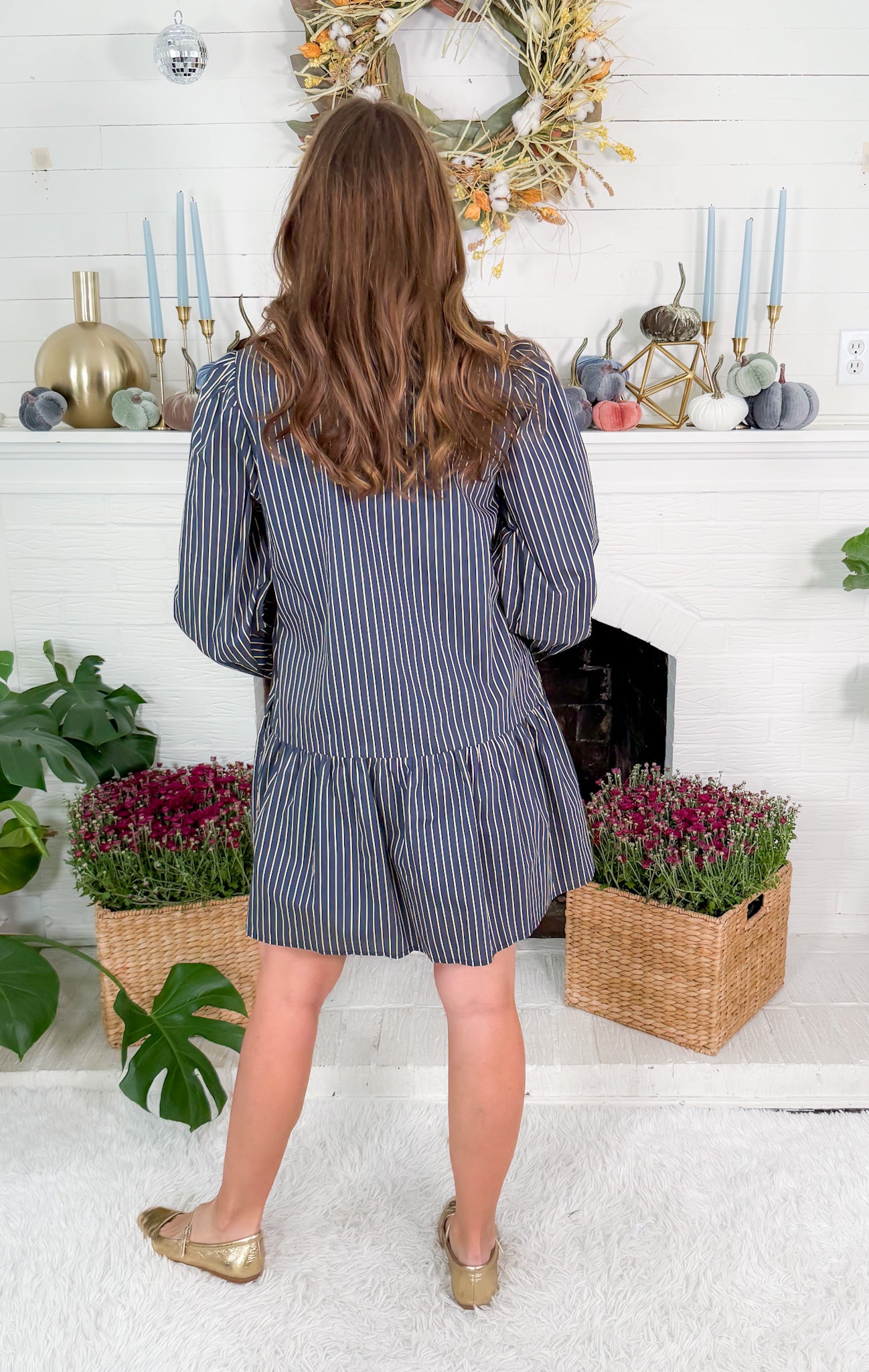 Harbert Patch Stripe Mini Dress Jodifl