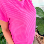 Hawkins Fuschia Knit Top