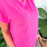 Hawkins Fuschia Knit Top