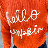 Hello Pumpkin Rust Sweater