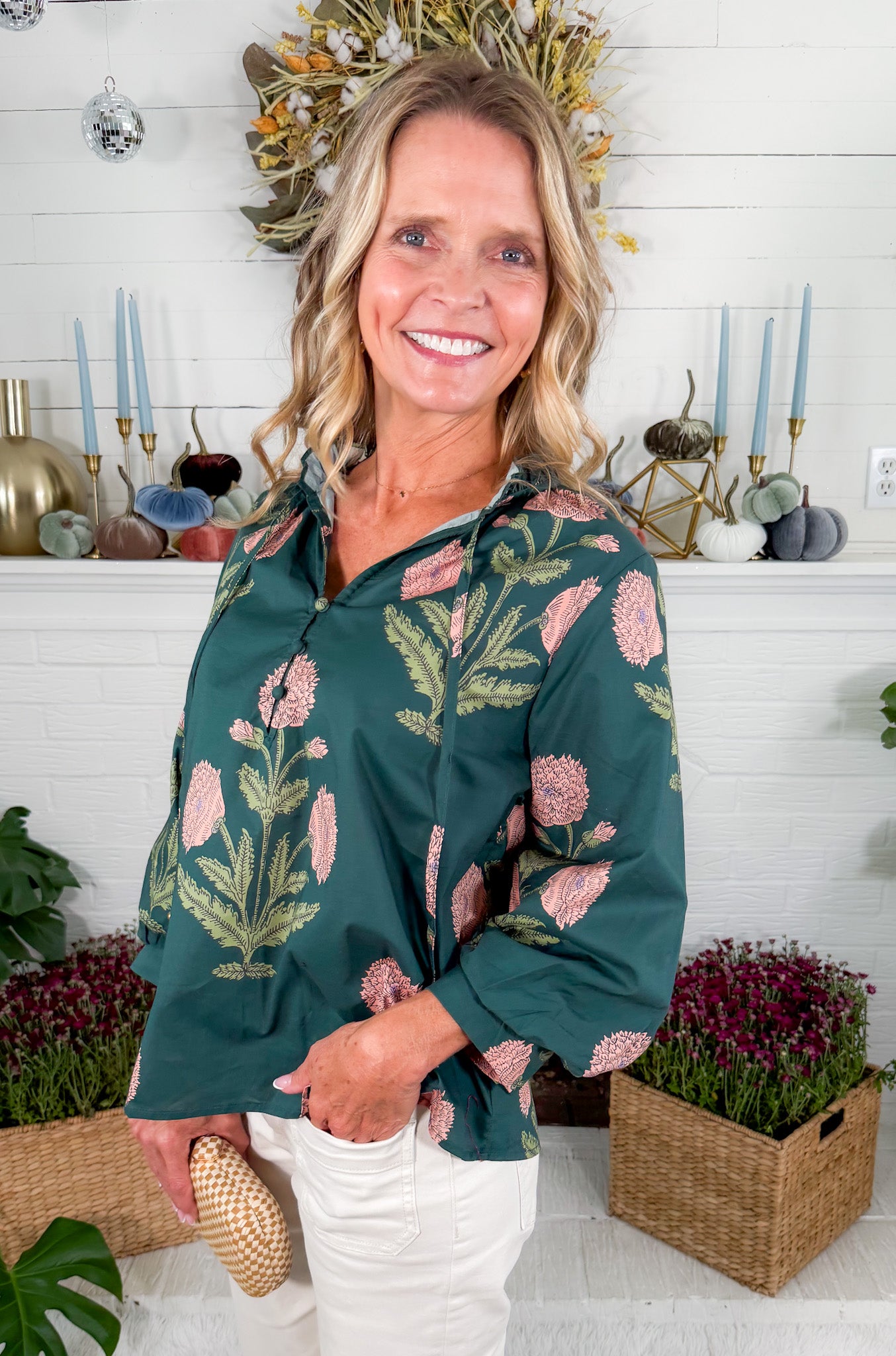 Hemphill Hunter Floral Top Entro