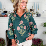 Hemphill Hunter Floral Top Entro