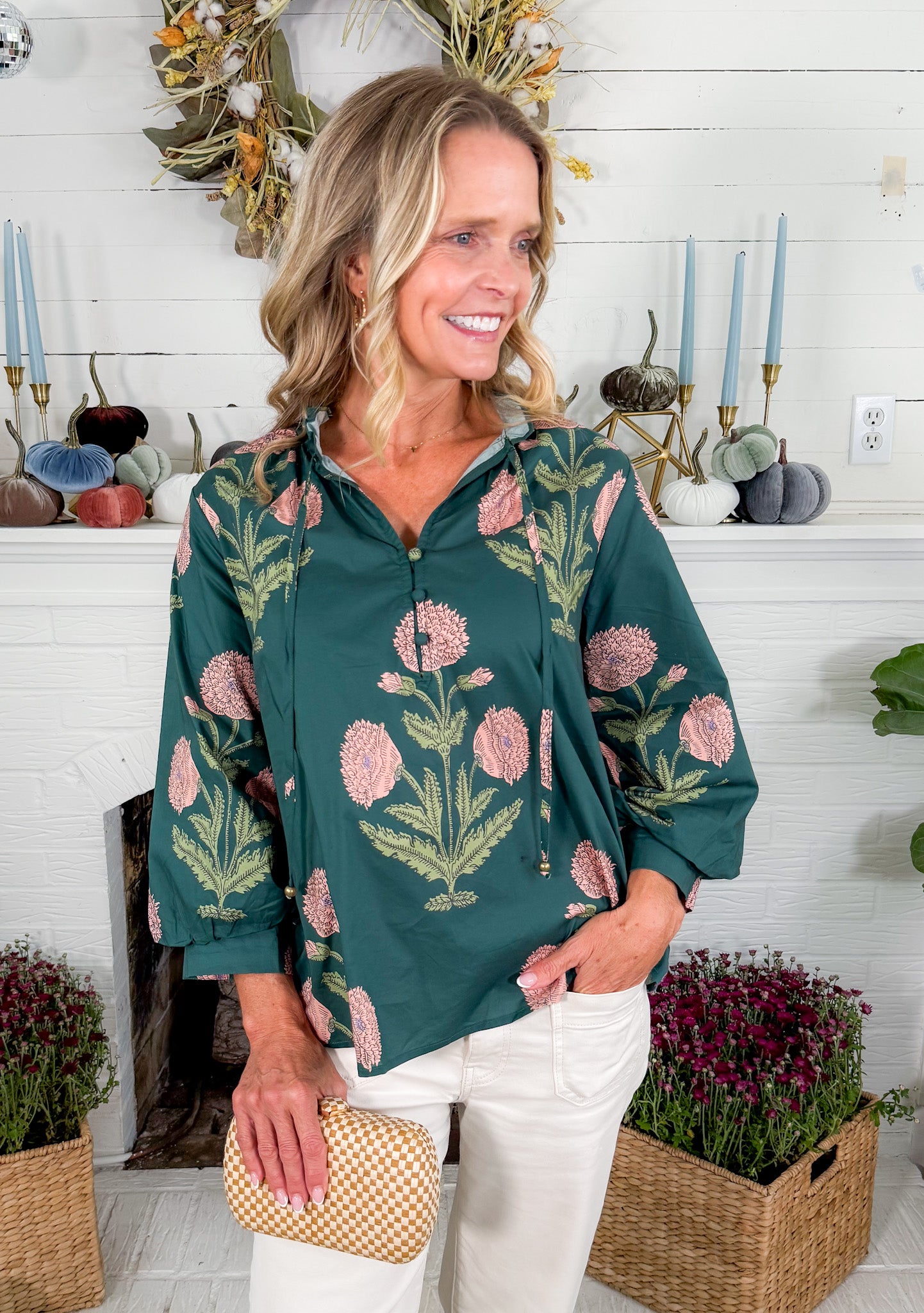 Hemphill Hunter Floral Top Entro