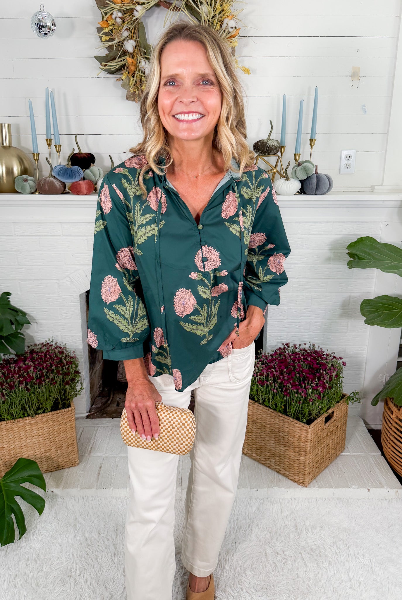 Hemphill Hunter Floral Top Entro