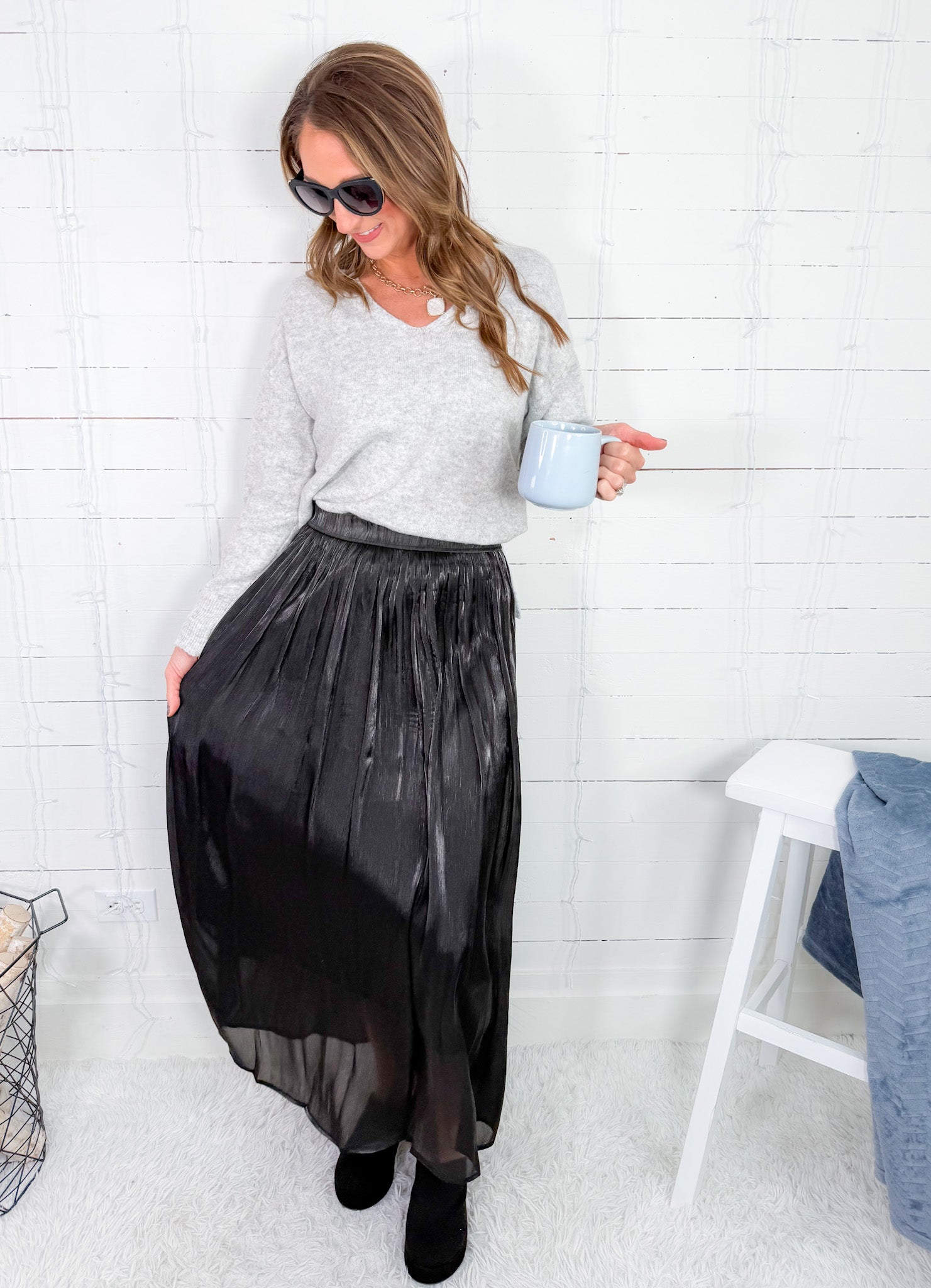 Henrietta Heather Grey Sweater PINCH