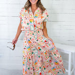 Henry Fruit Basket Button Top Karlie