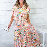 Henry Fruit Basket Button Top Karlie