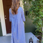 Herman Navy Stripe Maxi Dress