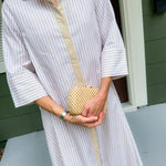 Herman Tan Striped Maxi Dress